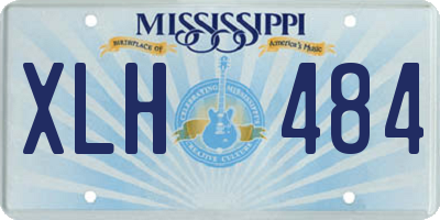 MS license plate XLH484