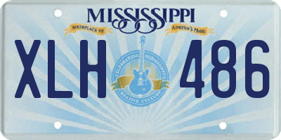 MS license plate XLH486