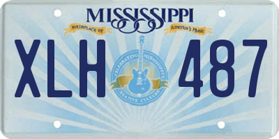 MS license plate XLH487