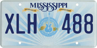MS license plate XLH488