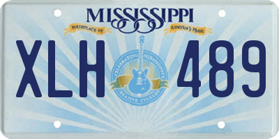 MS license plate XLH489