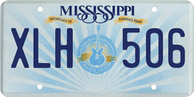 MS license plate XLH506