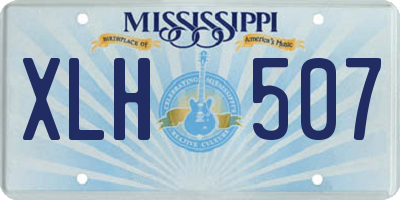 MS license plate XLH507