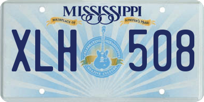 MS license plate XLH508