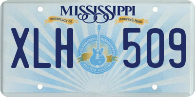 MS license plate XLH509