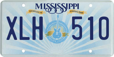 MS license plate XLH510