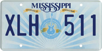 MS license plate XLH511