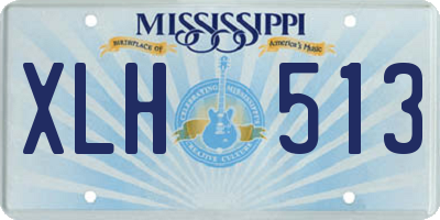 MS license plate XLH513