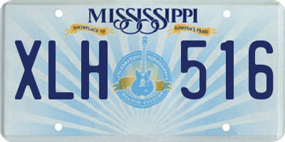 MS license plate XLH516