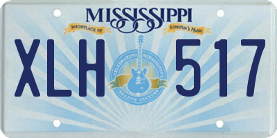MS license plate XLH517