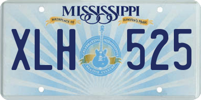 MS license plate XLH525