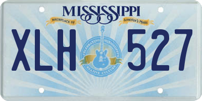 MS license plate XLH527