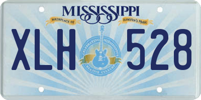 MS license plate XLH528