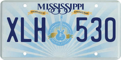 MS license plate XLH530