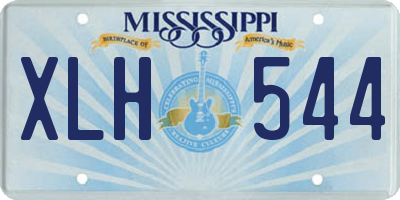 MS license plate XLH544