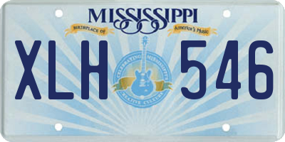 MS license plate XLH546