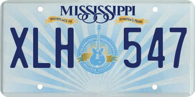 MS license plate XLH547