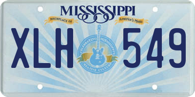 MS license plate XLH549