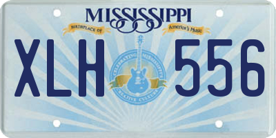 MS license plate XLH556