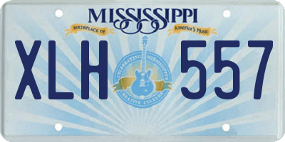 MS license plate XLH557