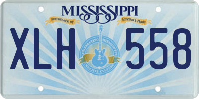 MS license plate XLH558