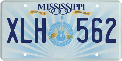 MS license plate XLH562