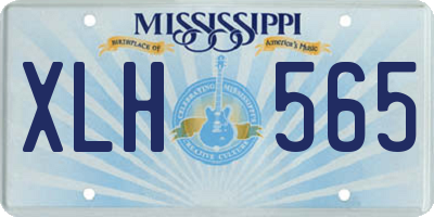 MS license plate XLH565