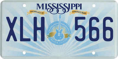 MS license plate XLH566
