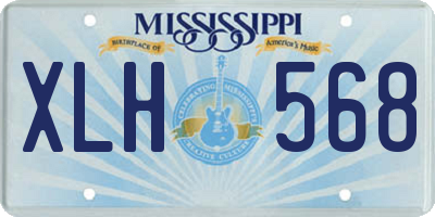 MS license plate XLH568