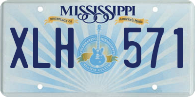 MS license plate XLH571