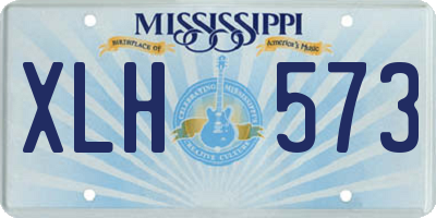 MS license plate XLH573