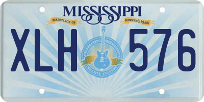 MS license plate XLH576