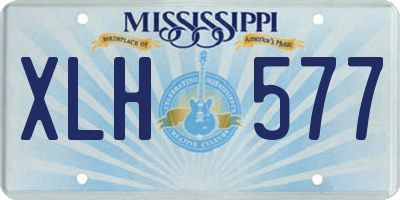 MS license plate XLH577