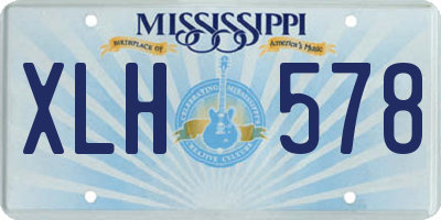 MS license plate XLH578