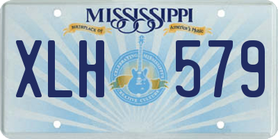 MS license plate XLH579