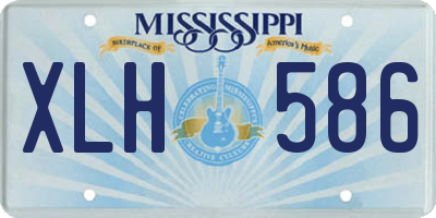 MS license plate XLH586