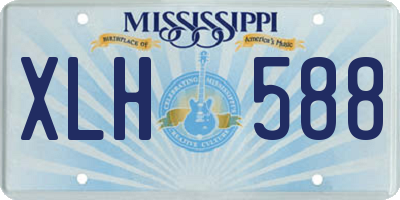 MS license plate XLH588