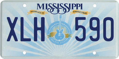MS license plate XLH590