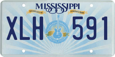 MS license plate XLH591