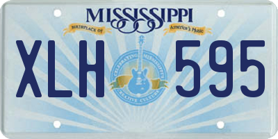 MS license plate XLH595