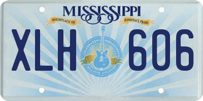 MS license plate XLH606