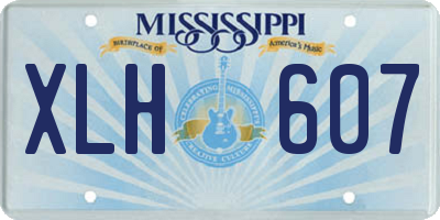 MS license plate XLH607