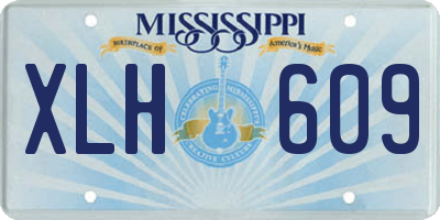 MS license plate XLH609