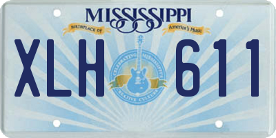 MS license plate XLH611