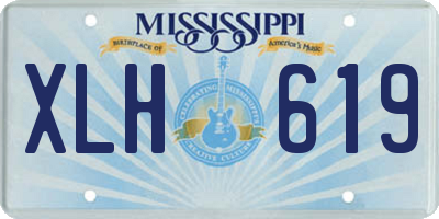 MS license plate XLH619
