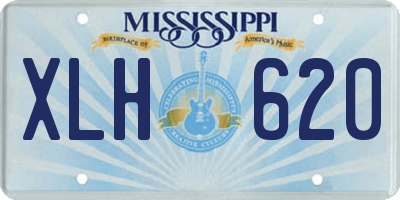 MS license plate XLH620