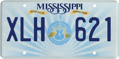 MS license plate XLH621