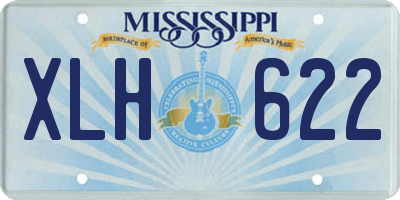 MS license plate XLH622