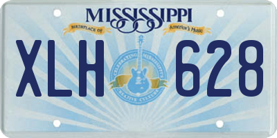 MS license plate XLH628