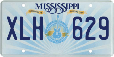 MS license plate XLH629